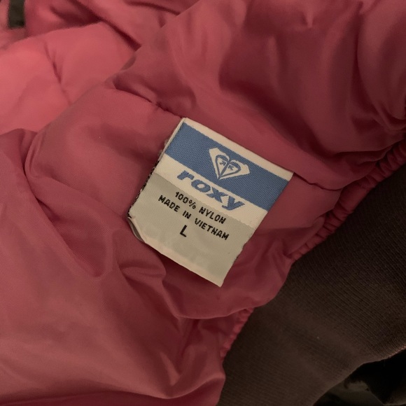 Roxy padded nylon jacket fluffy hooded bomber - Picture 6 of 6